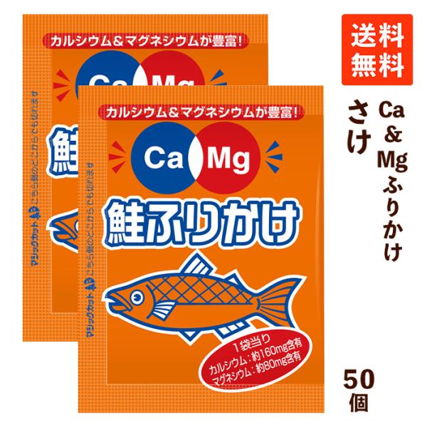 フードケア Ca＆Mgふりかけ さけ 2.6g×50袋 低たんぱく 低タンパク カルシウム マグネシウム 腎臓病食 鮭 減塩 小分け 小袋 使い切り  :2702:京都麻袋 通販 