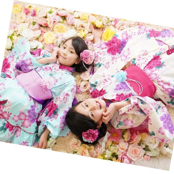浴衣ドレス セパレート ゆかた 浴衣 子ども 子供 キッズ 牡丹 水玉リボン柄 ゆかたドレス 100 110 1 130 浴衣ドレス単品 Buyee Buyee Japanese Proxy Service Buy From Japan Bot Online