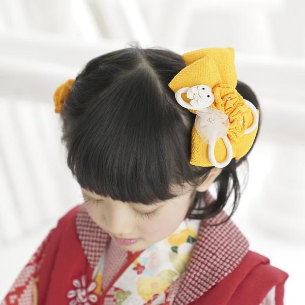 七五三 髪飾り 3歳 7歳 リボン 飛びうさぎのちりめんリボンの髪飾り 黄色 女の子 ヘアセット ヘアアクセサリー 和装 子供 ちりめん細工 Buyee Buyee 日本の通販商品 オークションの代理入札 代理購入