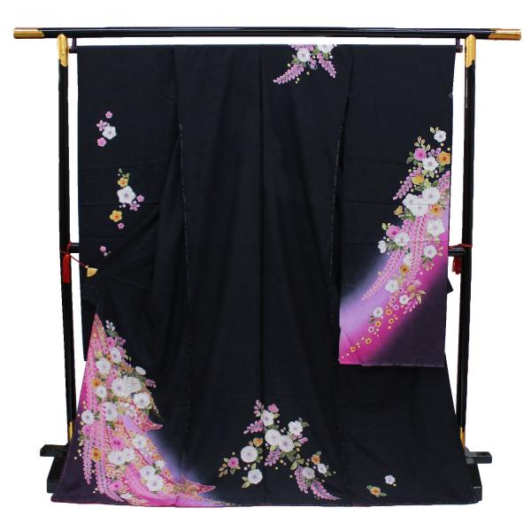 振袖 正絹 格安 新品 仮絵羽 生地 単品 未仕立て品 成人式 結婚式など