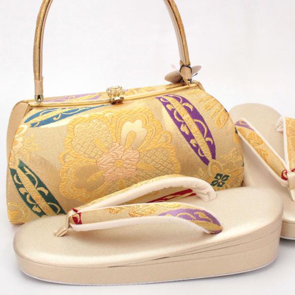 【美品】成人式 下駄 バッグ 髪飾り セット 卒業式 和装 草履 バッグ セット 成人式 結婚式 卒業式 無地 シンプル 送料