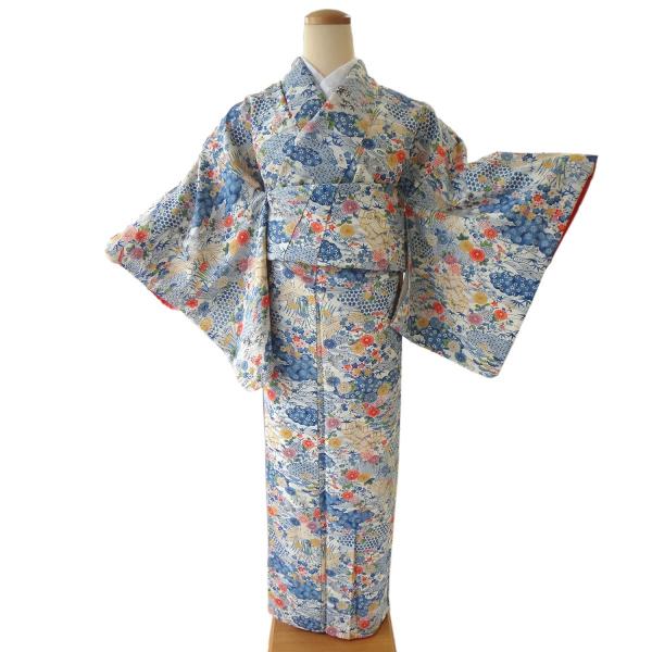 美品未着用 正絹 トールサイズ 小紋 着物 A3722 kyou-ka_c028