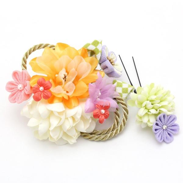 成人式　花飾り　花　キラキラ　派手　結婚式　浴衣　着物　ドレス　振袖　髪飾り 成人式 結婚式 卒業式 髪飾り 花飾り 和装髪飾り 和 着物 和装