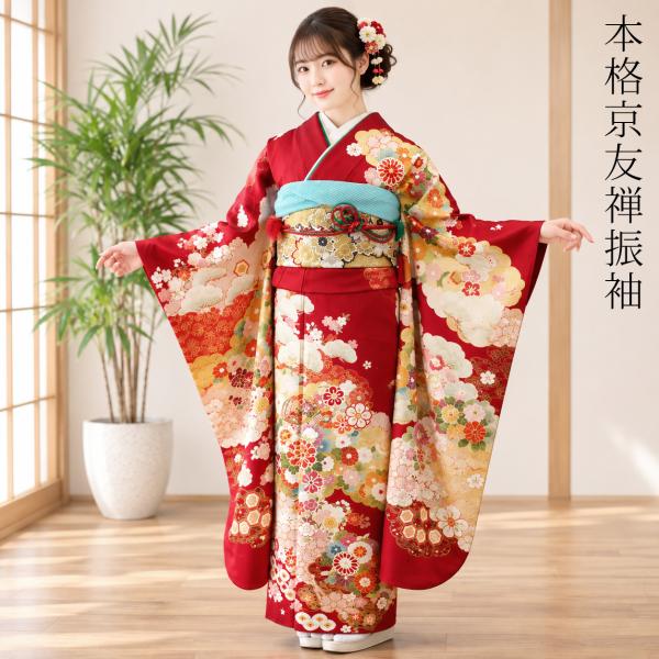 振袖 レンタル 成人式 1月 赤 身長159〜162cm 二十歳の集い 晴れ着