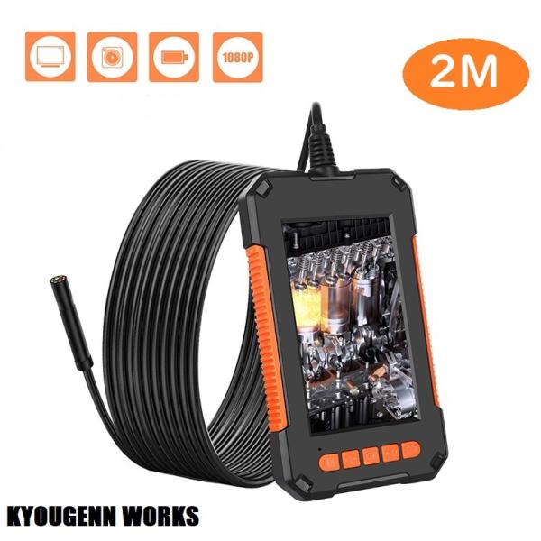 ・商品名：マイクロスコープ　4.3インチモニター付き　kgscope-01・レンズ画素：200万画素・レンズサイズ：8mm・防水等級：IP67（先端レンズと金属パイプ部分のみ）・水平視野：70度・ケーブル長さ：2m〜10m　オプションで選択...