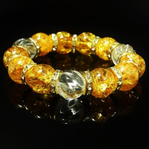 14ミリ 相性抜群 最強金運 アップ 天然石 螺旋 トルネード水晶