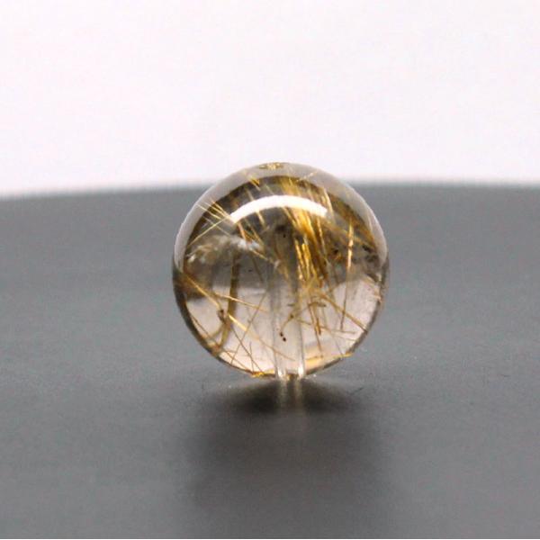 天然石 透明感ある中に シラーと金針が美しい一点物 ゴールドルチル