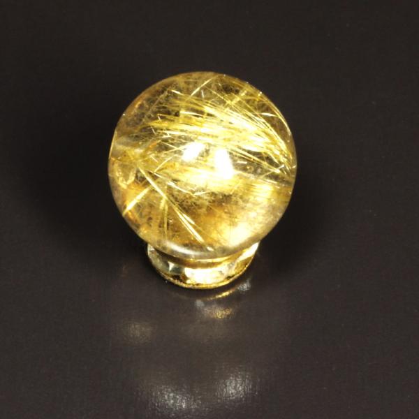 ゴールドルチル クォーツ 黄金オーラがすごい 10ミリ 一点物 1粒売り ＫＹg56 お守り効果 ギフト プレゼント