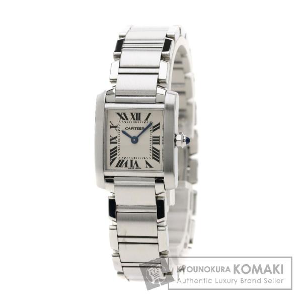 カルティエ タンクフランセーズsm 無料 腕時計 ステンレス Ss 中古 レディース