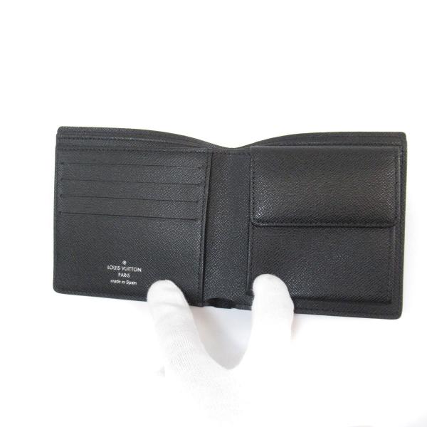 Louis Vuitton ルイ ヴィトン N ポルトフォイユ 中古 メンズ ダミエキャンバス 小銭入れあり 二つ折り財布 贈呈 マルコ