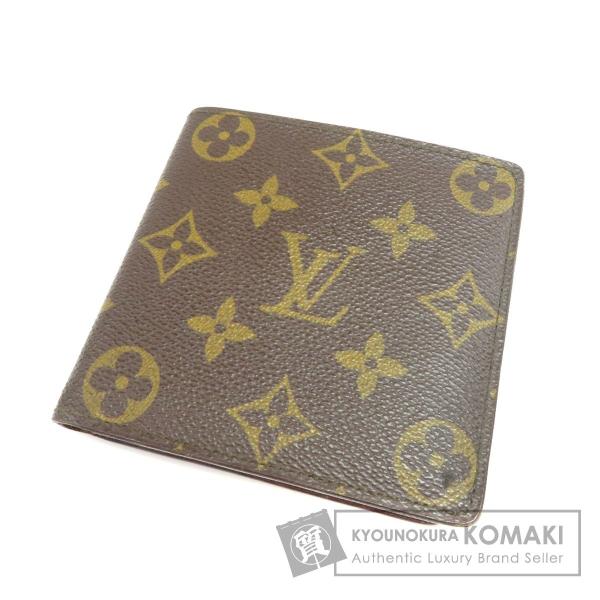 好評受付中 Louis Vuitton ルイ ヴィトン M ポルトフォイユ 小銭入れあり モノグラムキャンバス 二つ折り財布 メンズ 中古 マルコ