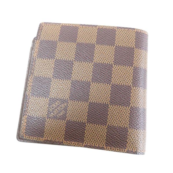 ルイヴィトン Louis Vuitton N ポルトフォイユ マルコ 公式ストア 小銭入れあり 中古 ダミエキャンバス メンズ 二つ折り財布