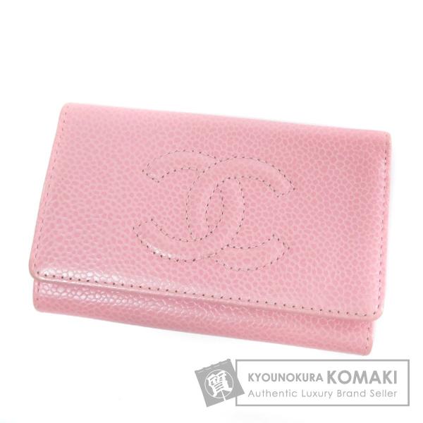 シャネル オンラインショップ Chanel ココマーク 中古 キーケースキャビアスキン レディース