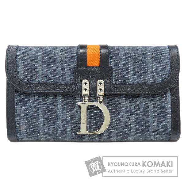 CHRISTIAN DIOR クリスチャンディオール トロッター柄 長財布（小銭 