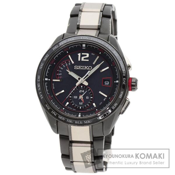 SEIKO セイコー SAGA267 8B63-0AS0 ブライツ フライト エキスパート 腕時計 チタンセラミック チタンセラミック メンズ [中古] SEIKO（セイコー） SAGA267 8B63-0AS0 ブライツ フライト エキスパート