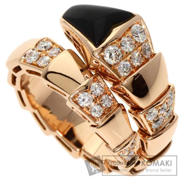 BVLGARI（ブルガリ） セルペンティ オニキス ダイヤモンド M リング