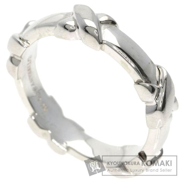 ✨Tiffany& Co✨ティファニー✨クロスステッチ✨K18 ✨シルバー✨時計 TIFFANY&Co.（ティファニー） クロスステッチ シグネチャー リング