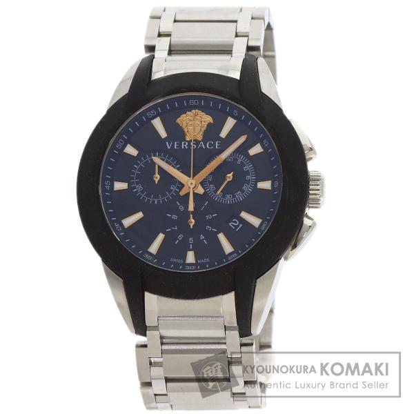 VERSACE ヴェルサーチ VEM8 メデューサ クロノグラフ 腕時計 SS SS メンズ [中古] VERSACE ヴェルサーチ VEM8 メデューサ クロノグラフ 腕時計