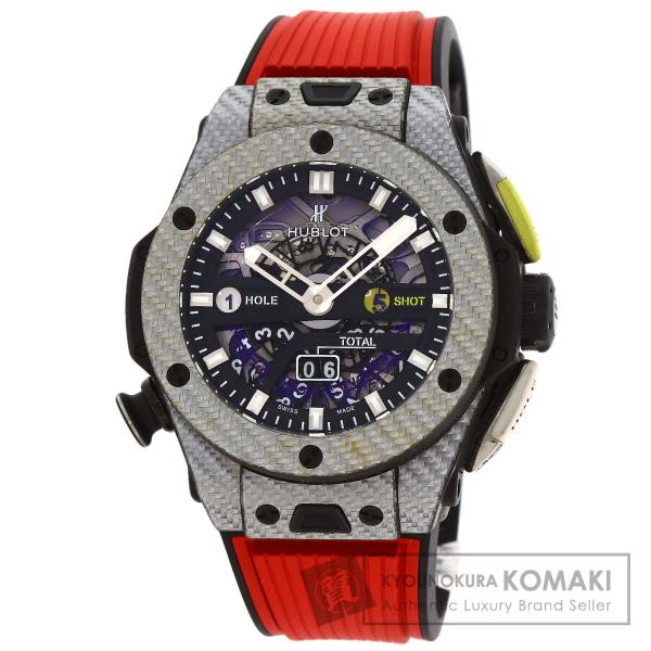 HUBLOT ウブロ 416.YS.1120VR ビッグバン ウニコ ゴルフ 腕時計 カーボン ラバー メンズ [中古] HUBLOT（ウブロ） 416.YS.1120VR ビッグバン ウニコ ゴルフ 腕時計