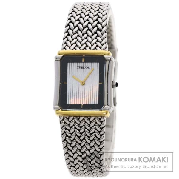 稼働品 セイコー クレドール レディース腕時計 8420-6690【CM369】 SEIKO（セイコー） 8420-6690 クレドール スクエアフェイス 腕時計