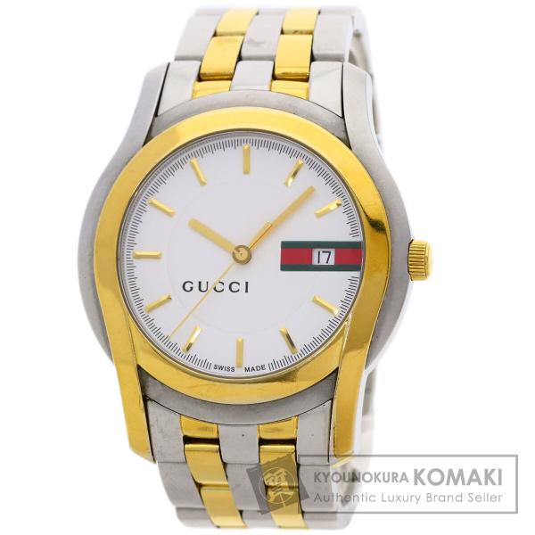 GUCCI（グッチ） 5500XL ラウンドフェイス 腕時計 ステンレススチール