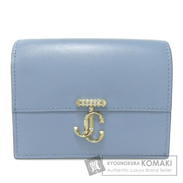 Jimmy Choo ジミーチュウ ロゴ 二つ折り財布（小銭入れあり） カーフ