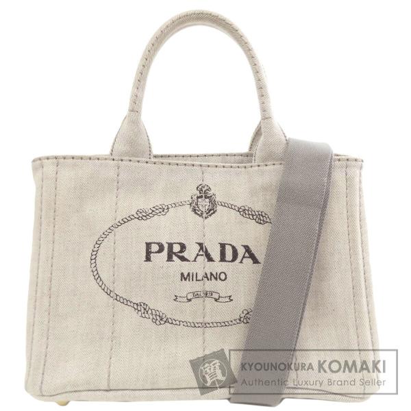 PRADA（プラダ） カナパミニ 2WAY ハンドバッグ デニム レディース