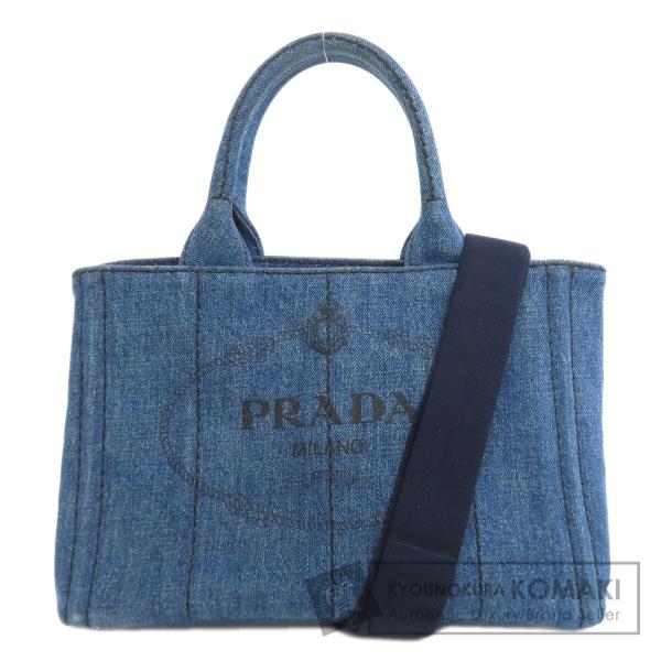 PRADA（プラダ） 1BG439 カナパミニ 2WAY トートバッグ デニム