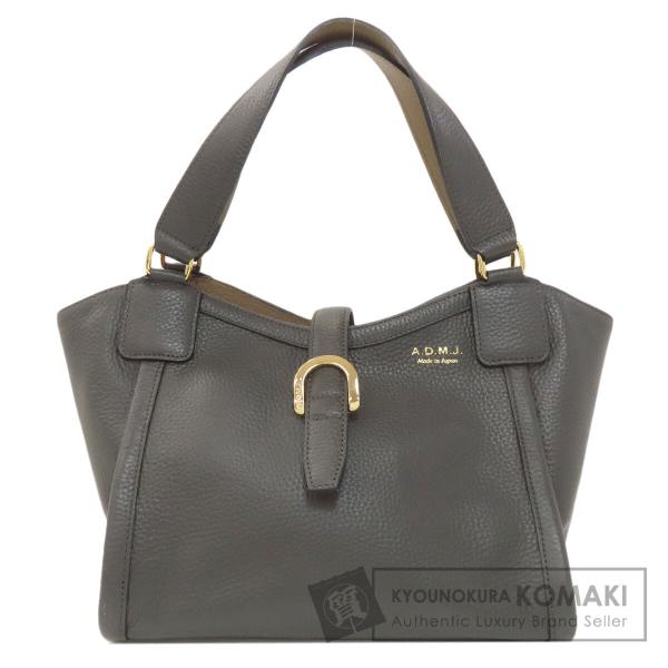A.D.M.J（エーディーエムジェイ） ADMJ ロゴ ハンドバッグ レザー