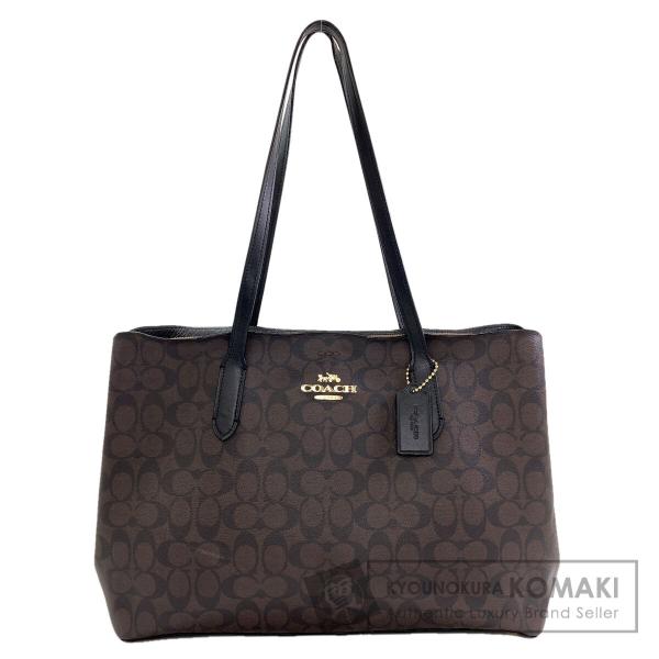 美品　コーチ　トートバッグ　ショルダー　2way　シグネチャー　PVC♯2442 COACH（コーチ） F79987 シグネチャー トートバッグ PVC レディース