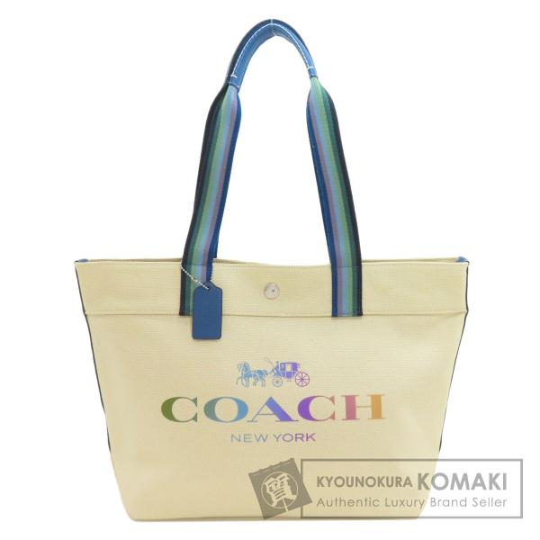 COACH（コーチ） 91170 ロゴ トートバッグ キャンバス レディース 中古