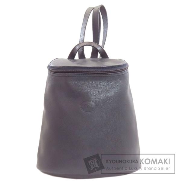 希少♡デカロゴ♡保存袋♡極美品♡Longchamp ロンシャン レザー リュック LONGCHAMP（ロンシャン） ロゴ リュック・デイパック レザー