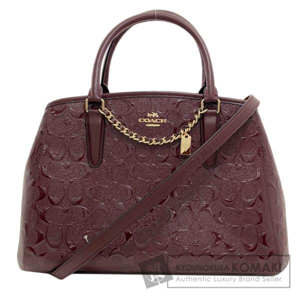 COACH（コーチ） F55451 デボスド シグネチャー 2WAY ハンドバッグ