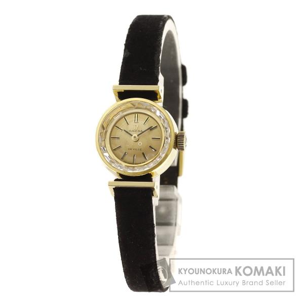 腕時計 革 Omega アンティーク オメガ 中古 Omega デビル K18イエローゴールド 革 中古 レディース腕時計 ブランド京の蔵小牧 レディース 最新品超格安価格