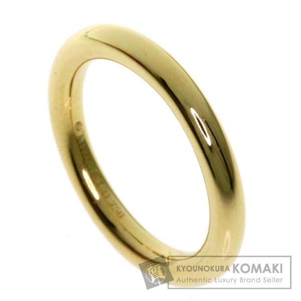 Tiffanyamp Co 人気 ティファニー クラシックバンドリング リング 指輪 中古 レディース K18 イエローゴールド