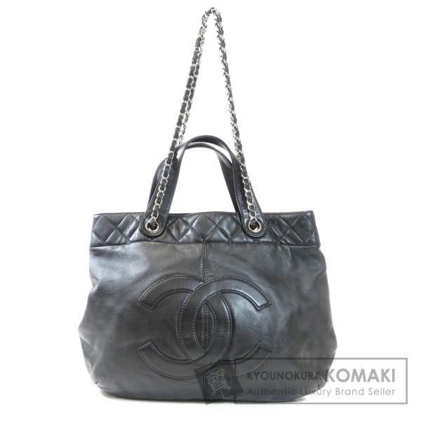 驚きの値段 Chanel シャネル ココマーク シルバー金具 中古 レディース トートバッグレザー
