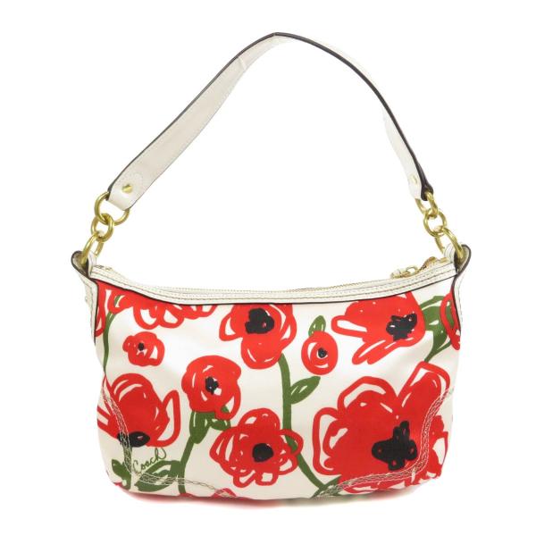 中古 2way コーチ コーチ レディース フラワーモチーフ ブランド京の蔵小牧 ハンドバッグキャンバス ファッション フラワーモチーフ 2way Coach