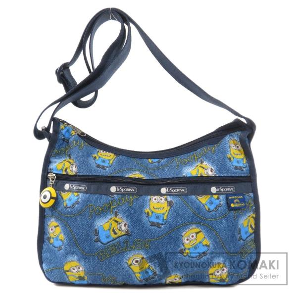国内送料無料 Lesportsac レスポートサック ミニオン コラボ ショルダーバッグ 中古 ナイロン素材 レディース