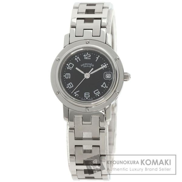 HERMES エルメス CL4.210 クリッパー 腕時計 ステンレススチール SS  