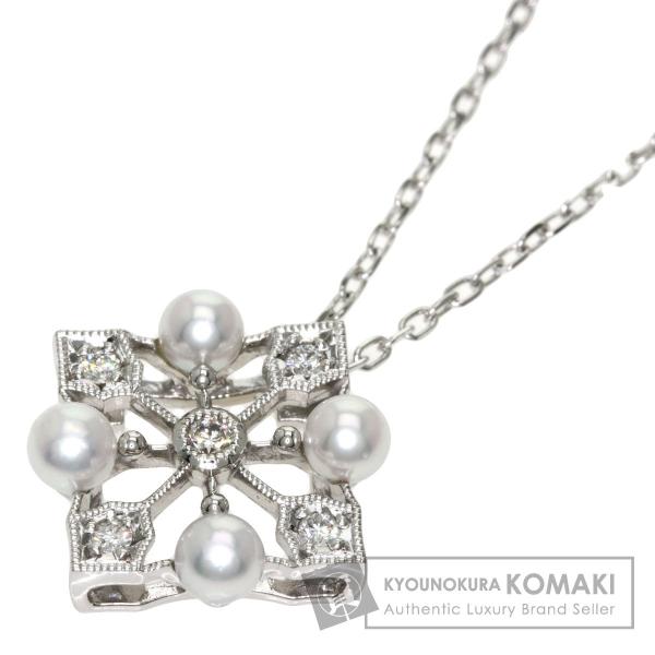 MIKIMOTO ミキモト ベビーパール 真珠 ダイヤモンド ネックレス K18 