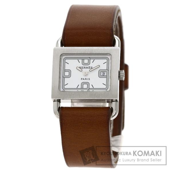 HERMES エルメス BA1.210 バレニア 腕時計 ステンレススチール 革