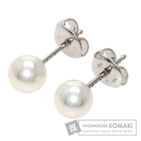 最高 MIKIMOTO ミキモト アコヤパール 真珠 ピアス K18ホワイト