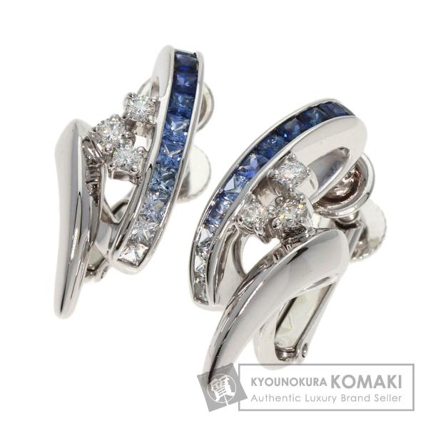 Jeunet ジュネ サファイア ダイヤモンド イヤリング K18ホワイト  