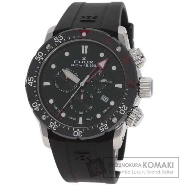 300本限定】EDOX クロノオフショア1 ノースポール 42.195 黒