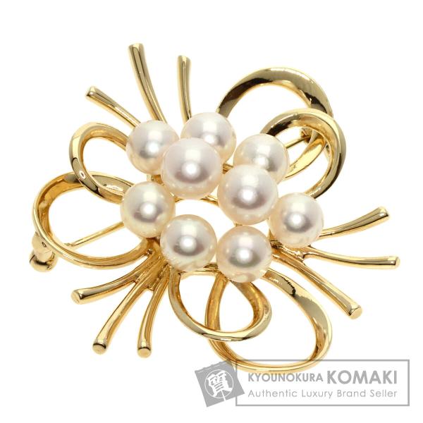 MIKIMOTO ミキモト パール 真珠 ブローチ K14イエローゴールド MIKIMOTO ミキモト パール 真珠 ブローチ K14イエローゴールド
