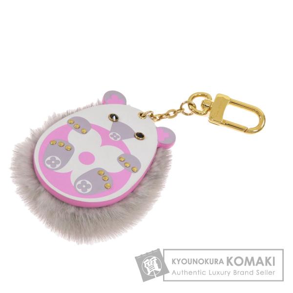 LOUIS VUITTON レザー キーホルダー LOUIS VUITTON ルイヴィトン M00357 ポルト クレ・ヘッジホッグ
