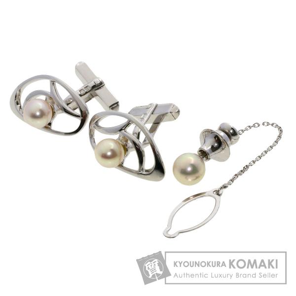 MIKIMOTO ミキモト パール 真珠 ピンブローチ 2点セット カフス MIKIMOTO ミキモト パール 真珠 ピンブローチ 2点セット カフス