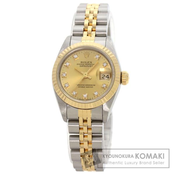 タクロレックス 69173G 金属ベルト18金ステンレス コ ROLEX（ロレックス） 69173G デイトジャスト 10Pダイヤモンド 腕時計
