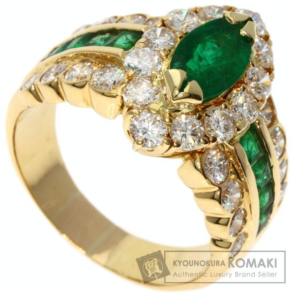 ジュエリー エメラルド ダイヤモンド リング・指輪 K18イエロー ジュエリー エメラルド ダイヤモンド リング・指輪 K18イエロー