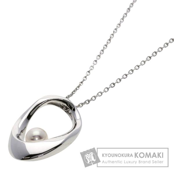 MIKIMOTO ミキモト パール 本真珠 シルバー ネックレス 刻印あり MIKIMOTO（ミキモト） パール 真珠 ネックレス シルバー レディース
